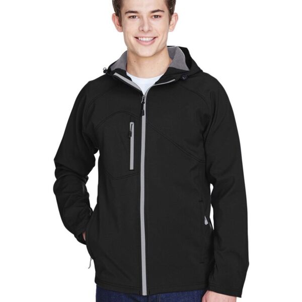 Men's Prospect Two-Layer Fleece Bonded Soft Shell Hooded Jacket Thumbnail