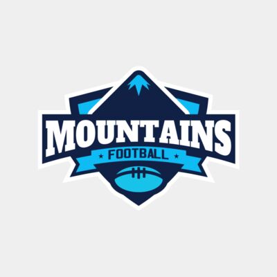 Mountains Football logo template Thumbnail