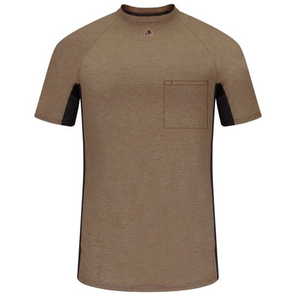 Short Sleeve FR Two-Tone Base Layer with Concealed Chest Pocket- EXCEL FR Thumbnail