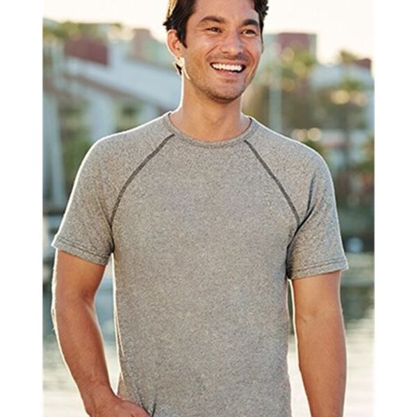 Unisex Mock Twist Raglan T-Shirt Thumbnail