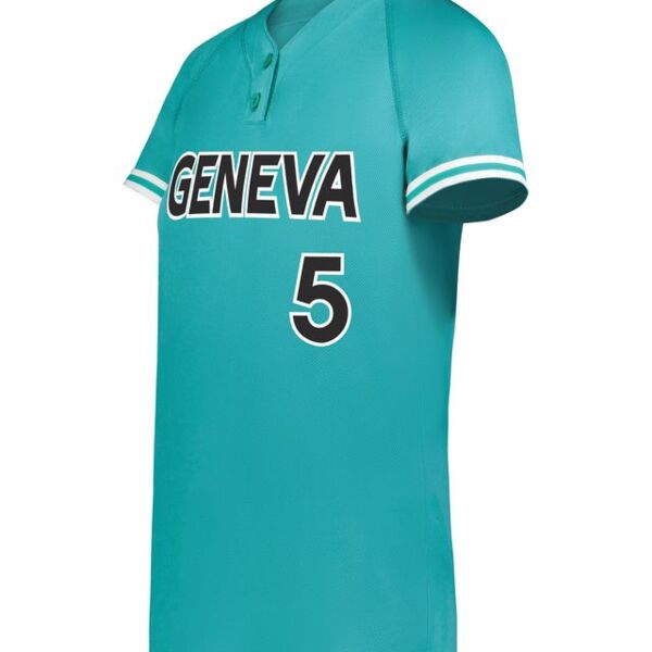 Girls Cutter+ Henley Softball Jersey Thumbnail