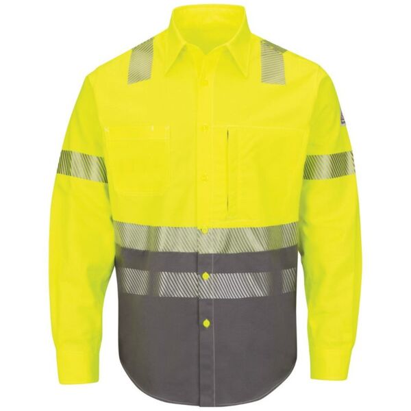 Hi-Visibility Color Block Uniform Shirt - EXCEL FR® ComforTouch® - 7 oz. Thumbnail