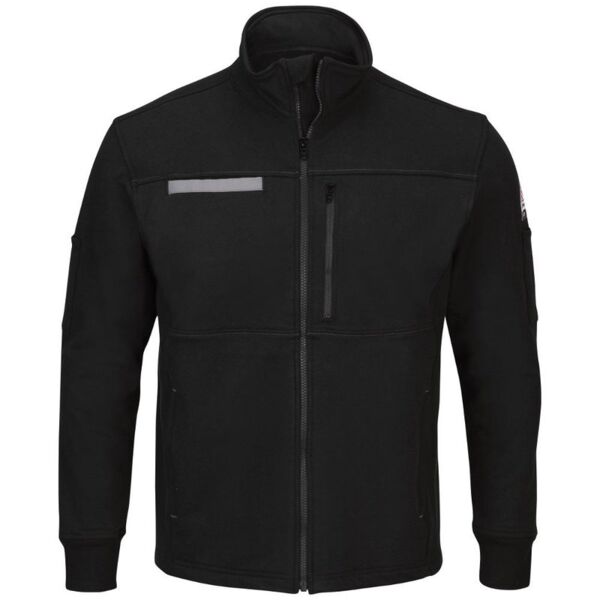 Zip Front Fleece Jacket-Cotton /Spandex Blend Thumbnail