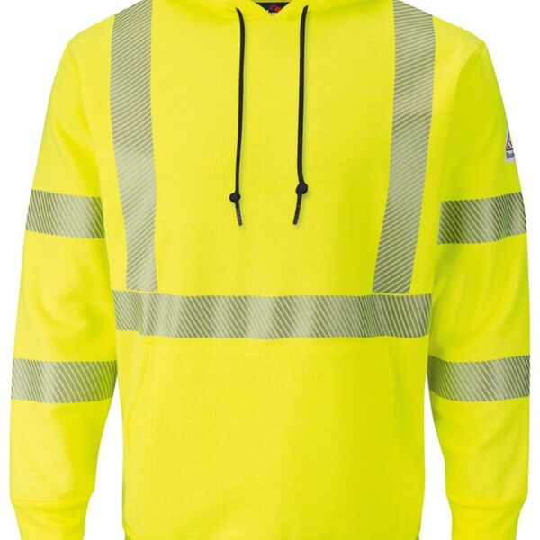 Hi-Visibility Pullover Hooded Fleece Sweatshirt - Long Sizes Thumbnail