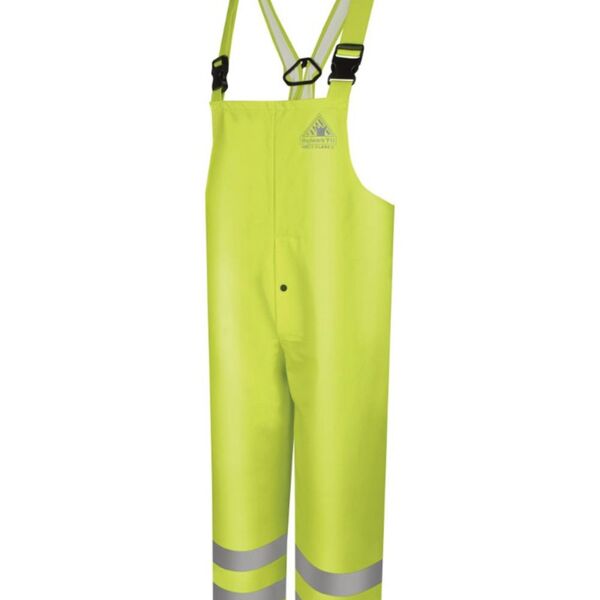 Hi-Visibility Flame-Resistant Rain Bib Overall - 10 oz. Thumbnail
