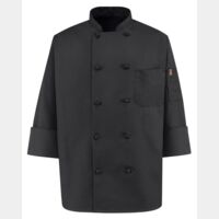 Black Knot Button Chef Coat Thumbnail