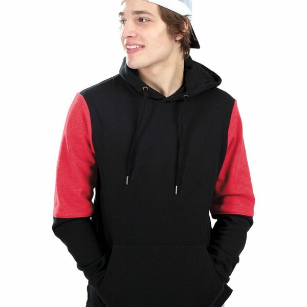 Youth Ivy League Team Fleece Colorblocked Hooded Sweatshirt Thumbnail