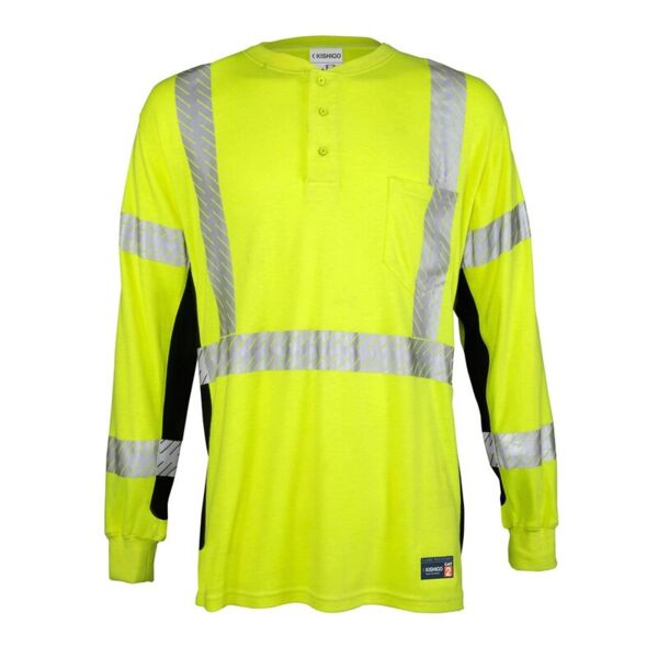 FR Long Sleeve Henley T-Shirt - Tall Sizes Thumbnail