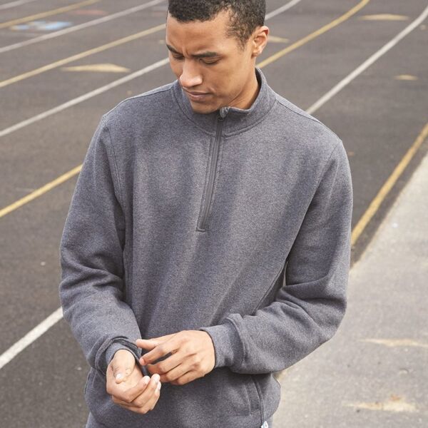 Dri Power® Quarter-Zip Cadet Collar Sweatshirt Thumbnail