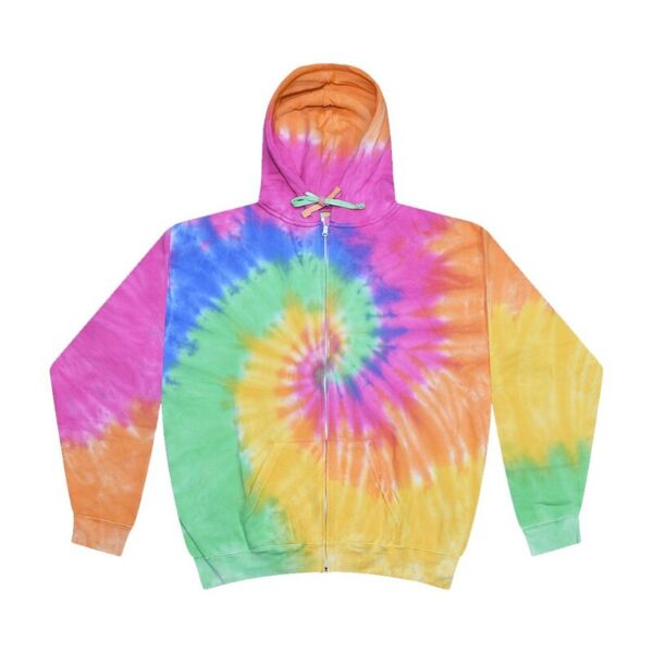 Tie-Dyed Full-Zip Hooded Sweatshirt Thumbnail