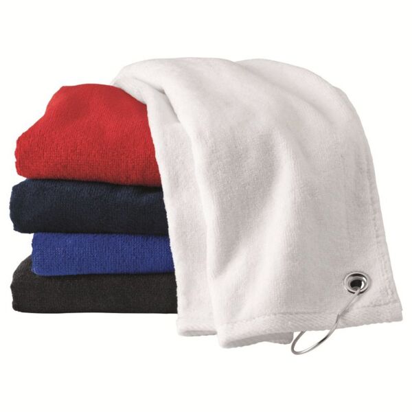 Velour Hemmed Towel with Grommet & Hook Thumbnail