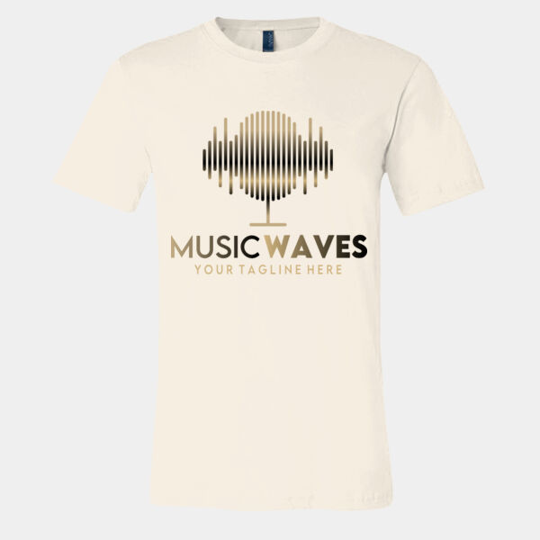 music waves and microphone Thumbnail