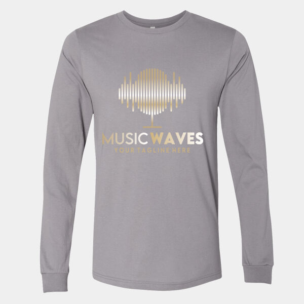 music waves and microphone Thumbnail