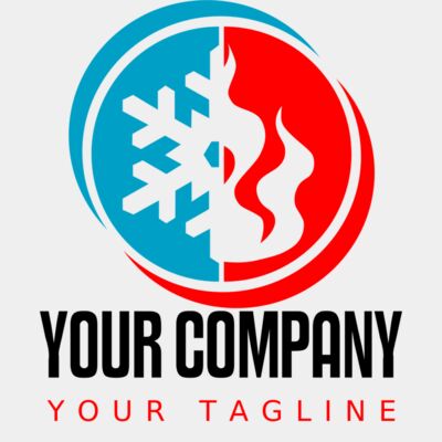 Flame and snowflake circle-STHV005 Thumbnail