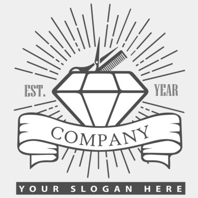 minimalist salon logo - STBT005 Thumbnail