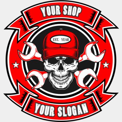 Skull with tools - STMC007 Thumbnail