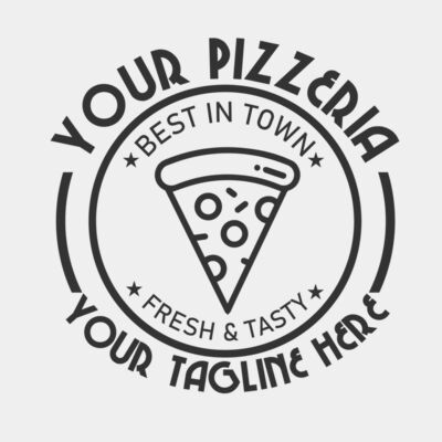 Minimalistic Pizza Badge 2-STRT012 Thumbnail