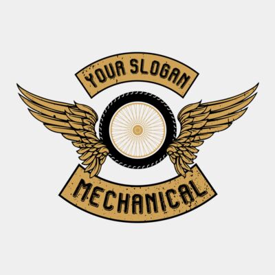 Retro Wheel with wings 2 colors-STMC010 Thumbnail