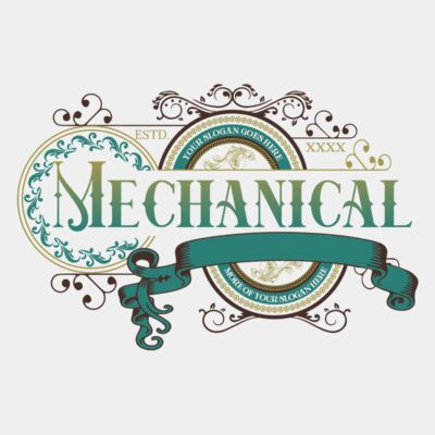 RETRO STYLIZED MECHANICAL TEXT-STMC008 Thumbnail