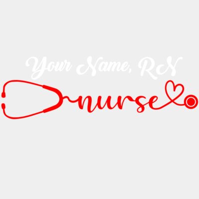 stethoscope with name and heart - STMD016 Thumbnail