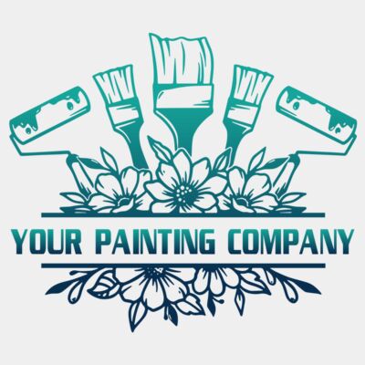 paint brushes and flowers - STPR015 Thumbnail