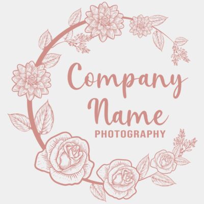 floral wreath photography logo - STPT013 Thumbnail