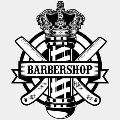 Barber pole with crown - STBS021 Thumbnail