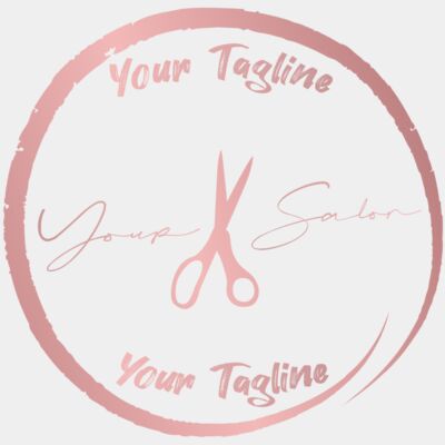 Scissors in Circle Logo - STBT024 Thumbnail