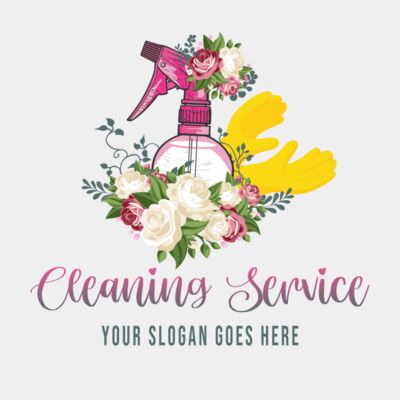 Spray Bottle with Flower - STCL022 Thumbnail