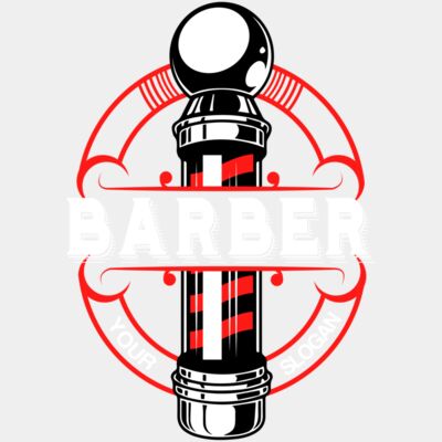 Barber pole logo - STBS023 Thumbnail