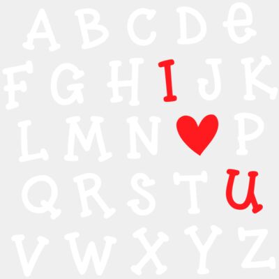alphabet I <3 U - STVD021 Thumbnail