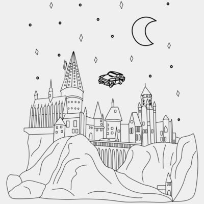 Castle with Flying Car - STTP069 Thumbnail