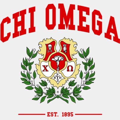 chi omega crest - STGL005 Thumbnail