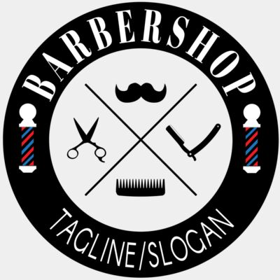 Classic barber logo - STBS020 Thumbnail