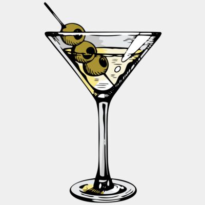 martini glass - STTD019 Thumbnail