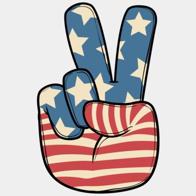 peace sign flag - STFJ022 Thumbnail