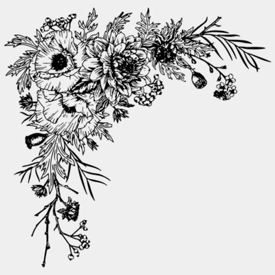 corner flower border - STFB004 Thumbnail