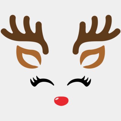 reindeer face - STCH067 Thumbnail