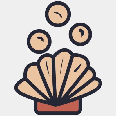 SHELL WITH BUBBLES - STBT033 Thumbnail