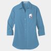 Ladies 3/4 Sleeve Carefree Poplin Shirt Thumbnail