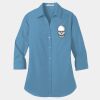 Ladies 3/4 Sleeve Carefree Poplin Shirt Thumbnail