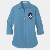 Ladies 3/4 Sleeve Carefree Poplin Shirt Thumbnail