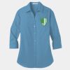 Ladies 3/4 Sleeve Carefree Poplin Shirt Thumbnail