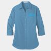 Ladies 3/4 Sleeve Carefree Poplin Shirt Thumbnail