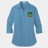 Ladies 3/4 Sleeve Carefree Poplin Shirt Thumbnail