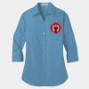 Ladies 3/4 Sleeve Carefree Poplin Shirt Thumbnail