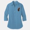 Ladies 3/4 Sleeve Carefree Poplin Shirt Thumbnail
