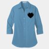 Ladies 3/4 Sleeve Carefree Poplin Shirt Thumbnail