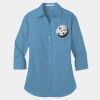 Ladies 3/4 Sleeve Carefree Poplin Shirt Thumbnail