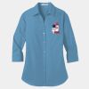 Ladies 3/4 Sleeve Carefree Poplin Shirt Thumbnail